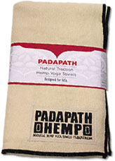 PadaPath Natural Hemp Yoga Towel package