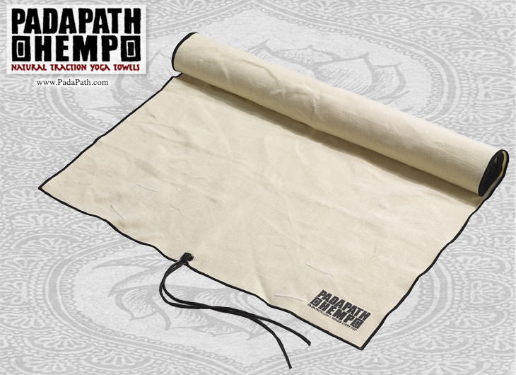 PadaPath Natural Hemp Yoga Towel
